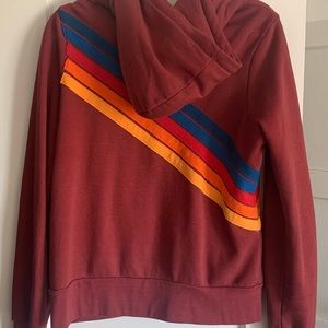 Aviator Nation Disco 2 Hoodie - Claret